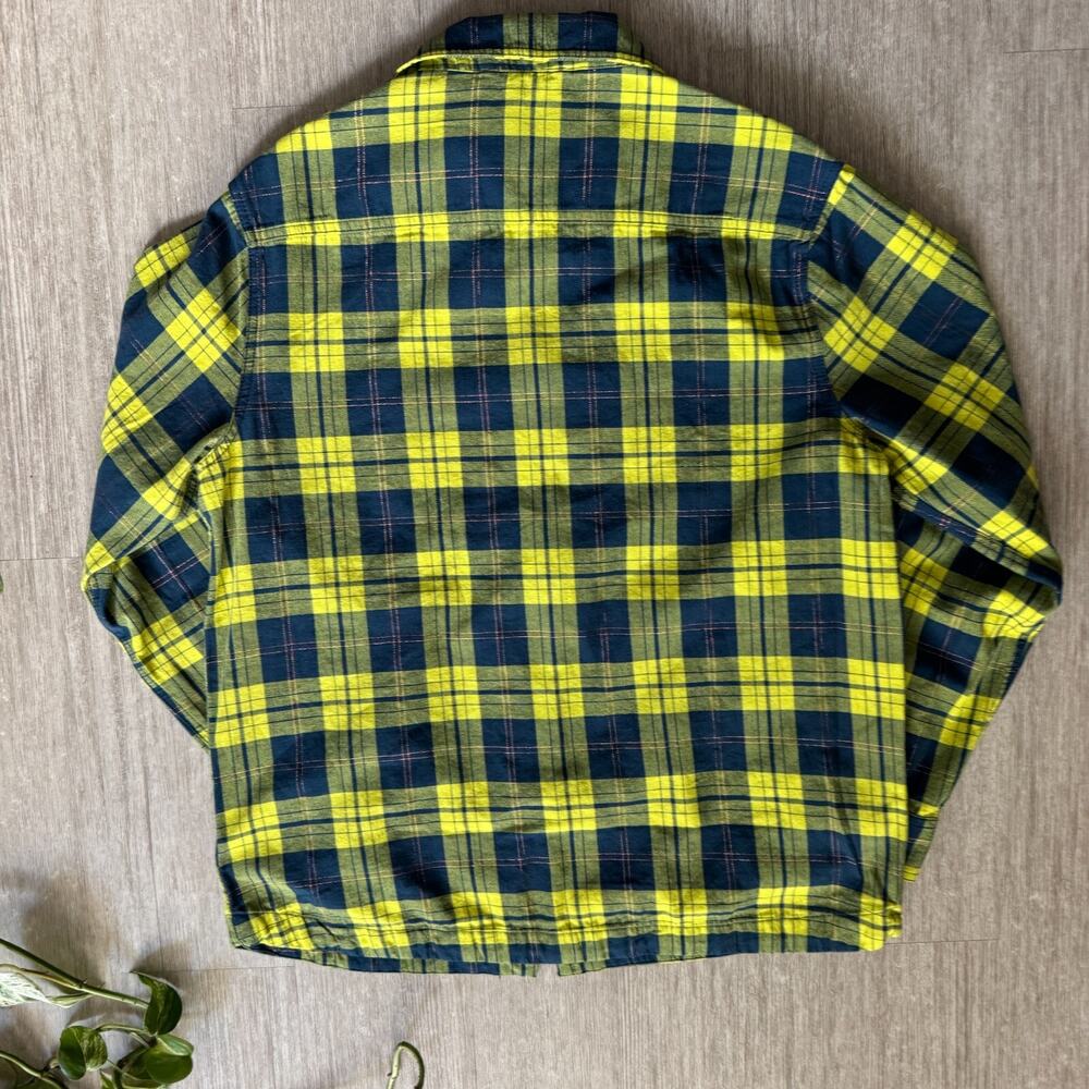 Urban Outfitters Twill Shimmer Shirt Jacket Oversized Mens S Zip Up NWT Flannel - Picture 3 of 8
